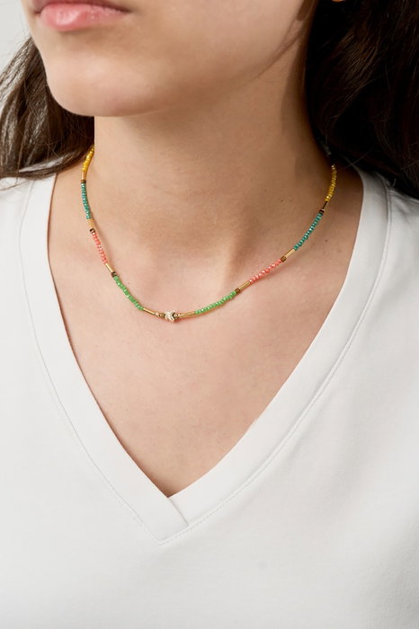 Heliophilia Silver Collar de Metal Multicolor
